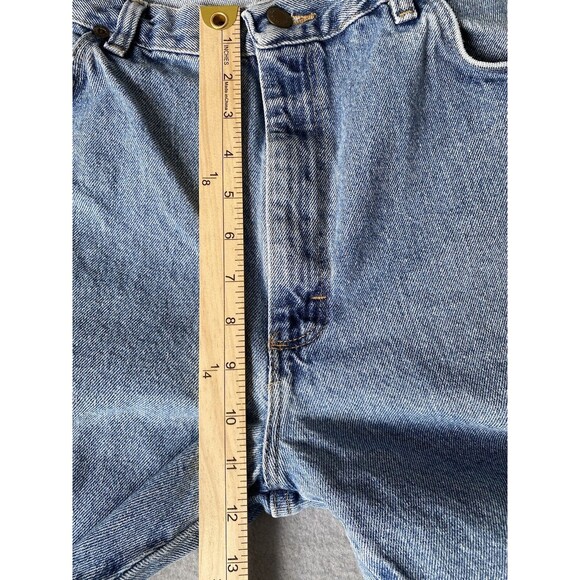 Wrangler Jeans 35x28 Blue Relaxed Fit Straight Light Denim Work Wear Tag 38x30 - Picture 4 of 12